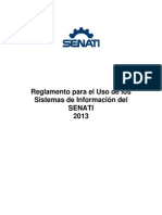 Reglamento de Uso de Los Sistemas de Información Del SENATI