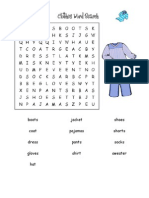 Clothing Words Puzzle
