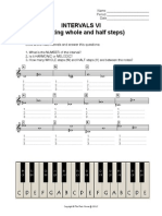 INTERVALS VI (Count Whole and Half Steps)