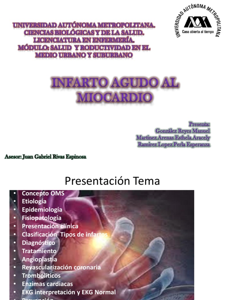 IAM Con Fisiopatologia | PDF | Infarto de miocardio | Isquemia