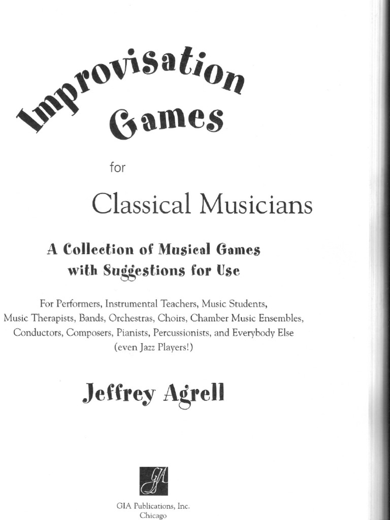 Improvisation Games 1 | PDF