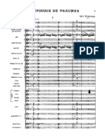 Stravinsky Symphony of Psalm Full Score