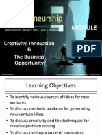 Creativity, Innovation & The Business Opportunity