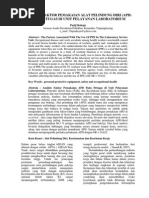 Download Analisis Faktor Penggunaan APD by Muhammad Wahyu Nugroho SN232543244 doc pdf