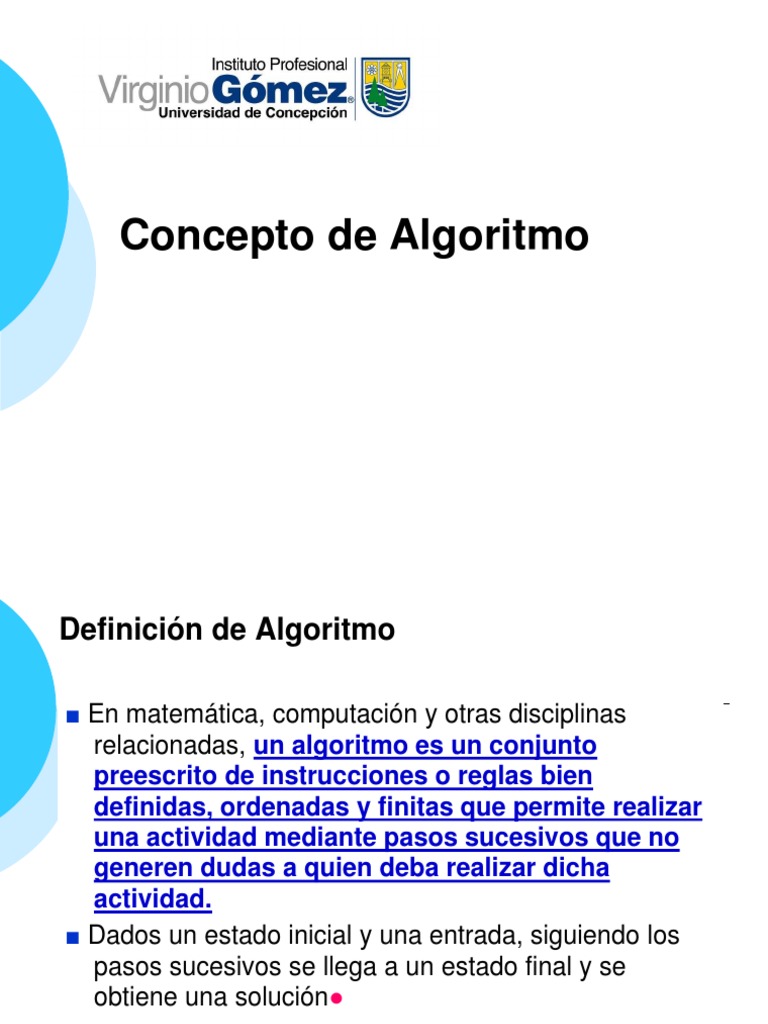 Definición y Ejemplos de Algoritmos | PDF | Algoritmos | División ...