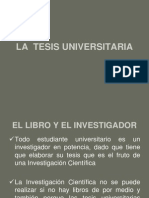 La Tesis Universitaria