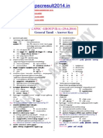 Tnpsc Group 2a Non Interview Answer Key 2014 Tamil