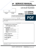 Sharp Lc32 - 37m44l Service Manual