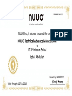 NUUO Technical Advance Mainconsole: PT. Printcom Solusi Iqbal Abdullah