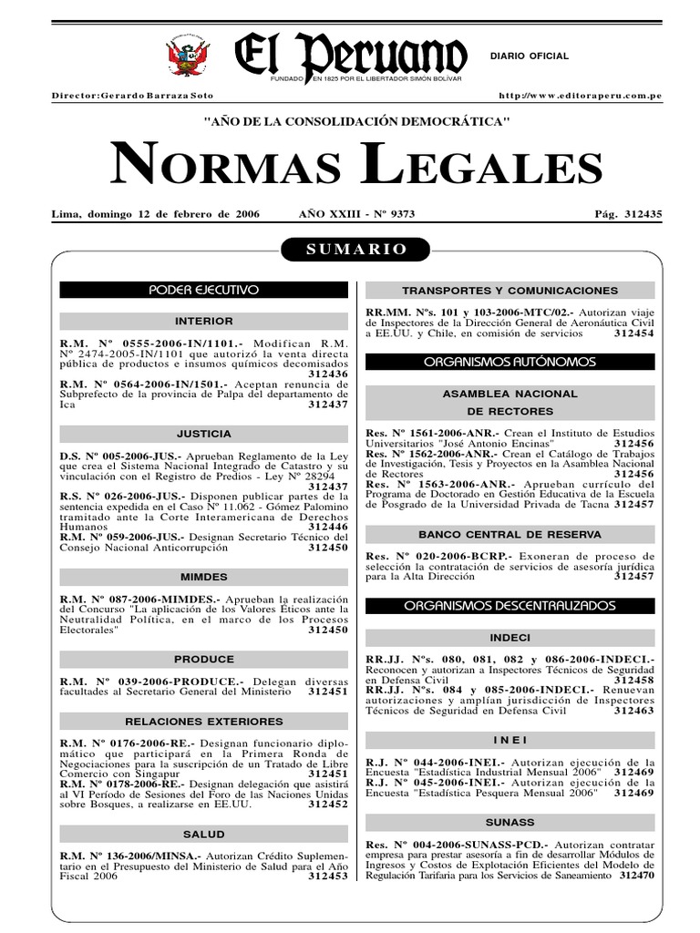Reglamento Ley SNCP 28294 Geodesia Cartografía