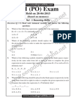 Sbi Po 2013 Solved Paper