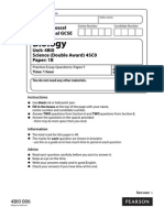 IGCSE Biology: Practice Essay Questions F