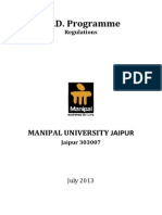 Ph.D Manipal University
