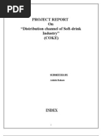 Download PROJECT REPORT on Distribution Channel of Soft-Drink Industry COKE by ASHISH SN23255817 doc pdf