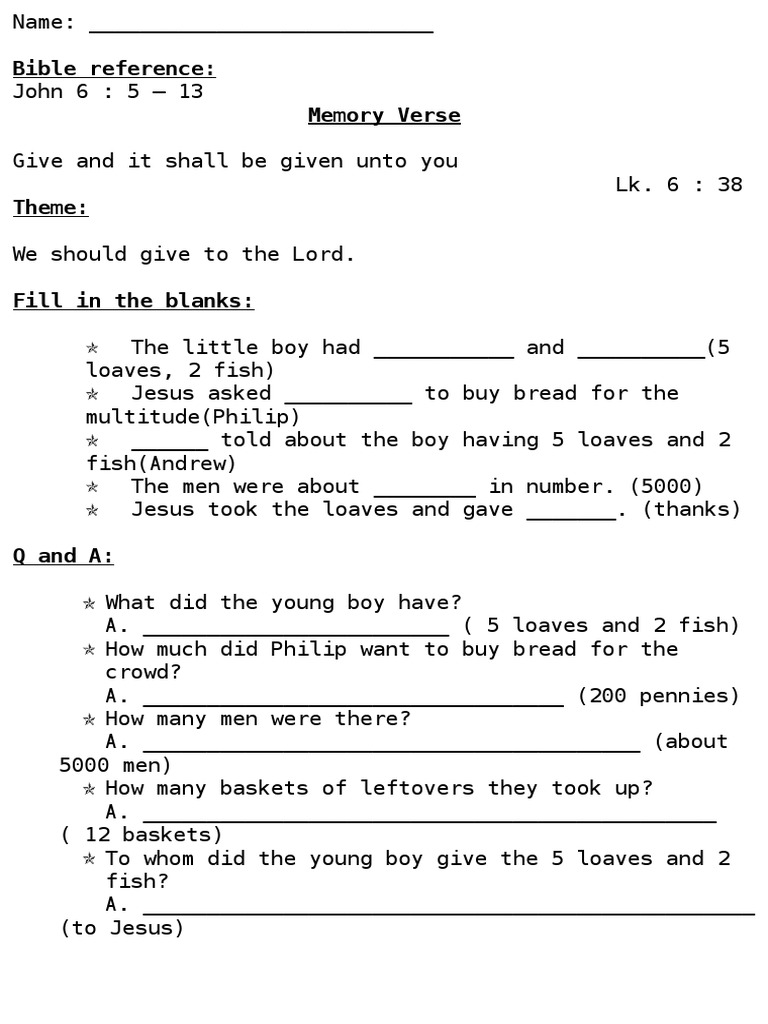 Bible Reference: Memory Verse | PDF | Wellness