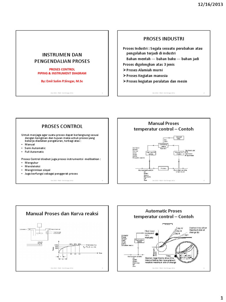 4 - Konsep Process Control P&ID (Emil) | PDF