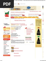 Massa Para Pizza Com Cerveja e Requeijao