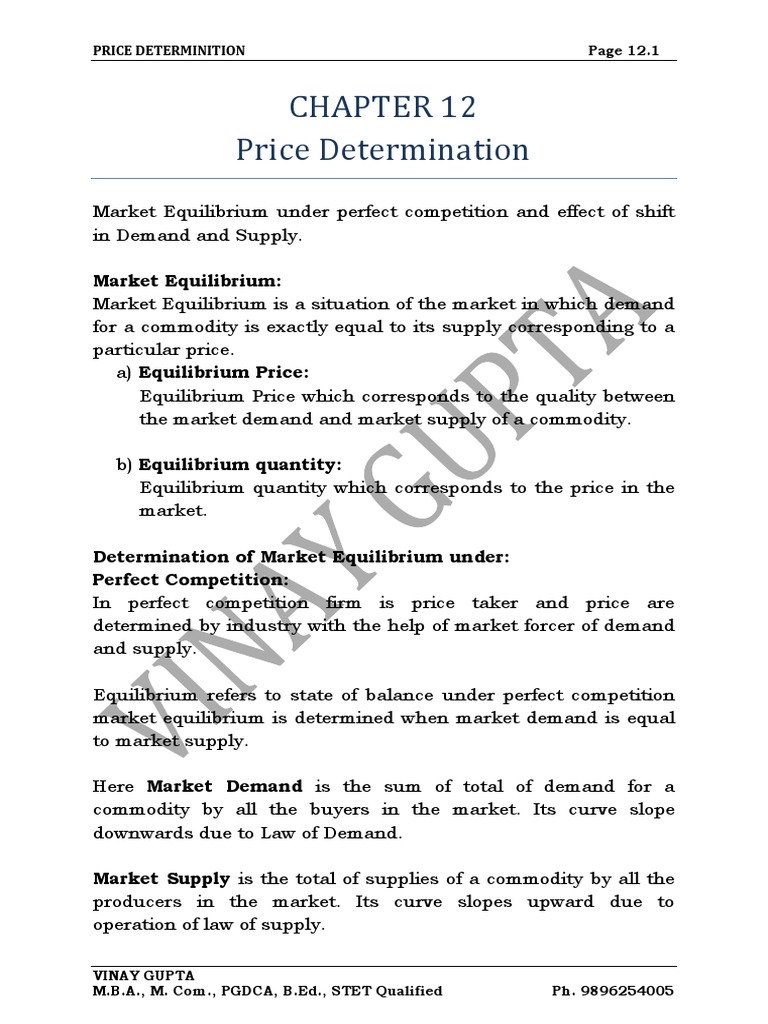 Eco CH 12 Starting Final | PDF | Supply And Demand | Demand