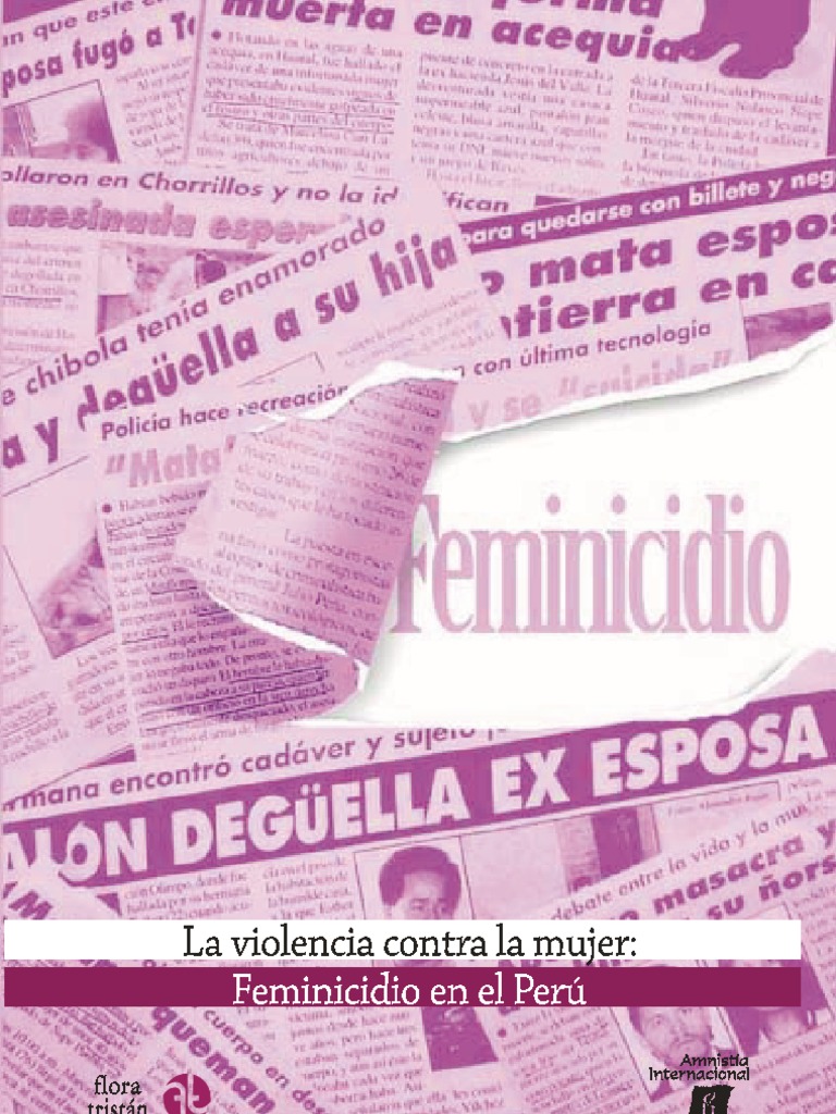 Feminicidio en el Perú: Un análisis urgente | PDF | La violencia contra ...