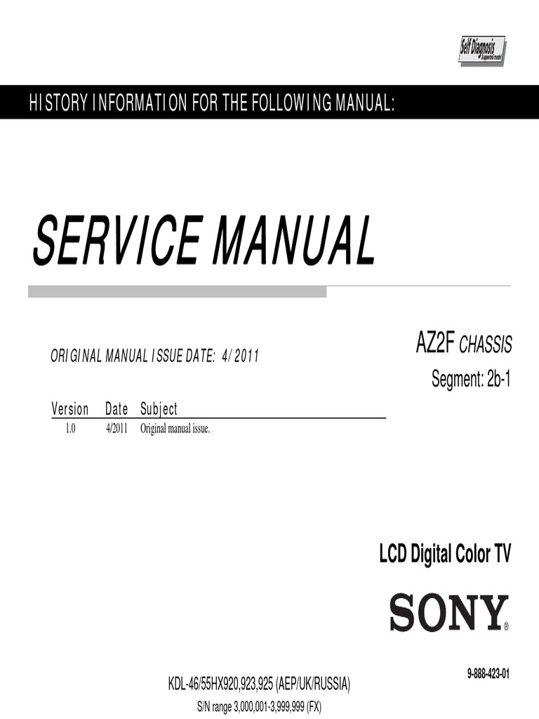 Bravia Sony Tv Owners Manual