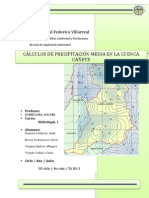 Trabajo Isoyetas en La Cuenca Cañete