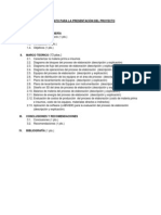 Formato para La Presentación Del Proyecto 28.04.2014