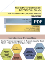 Changing Perspectives on Distribution Policy