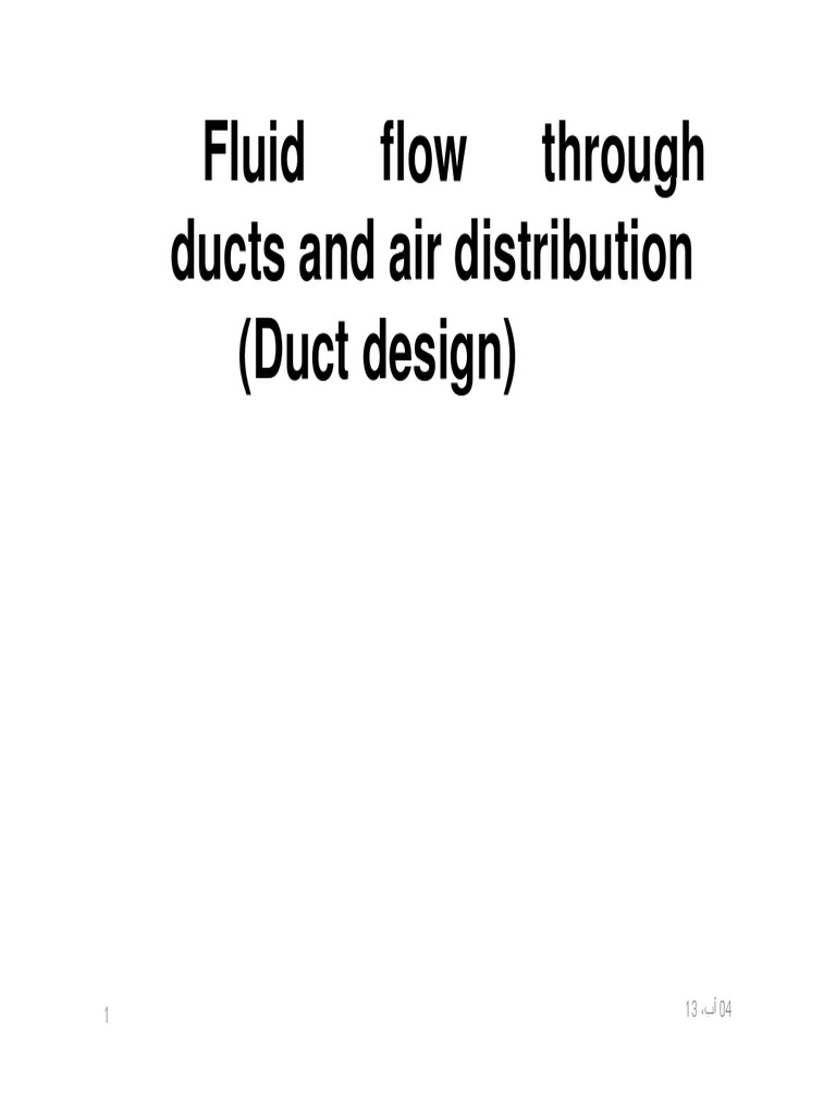 Duct Design PDF Duct (Flow) Materials Science