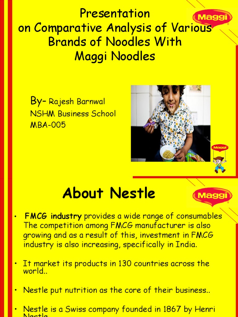 SUmmer Internship Presentation PDF Nestlé Brand