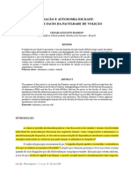 KANT - Autonomia e Coação Em Kant e Rousseau