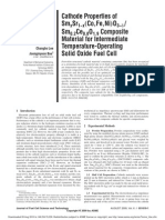 Cathode Properties of SmxSr1-x (Co,Fe,Ni)O3