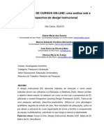 Avaliação de cursos on-line sob perspectiva do DI