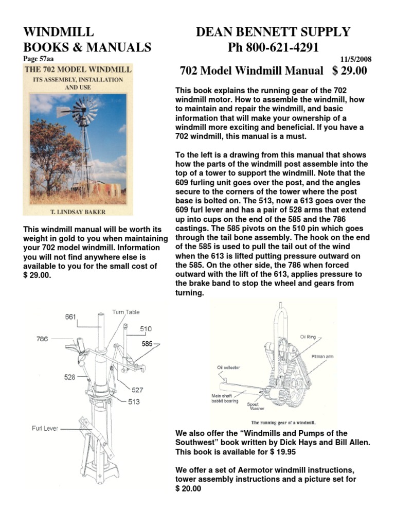 AERMOTOR Windmill Catalog Page57aa | PDF