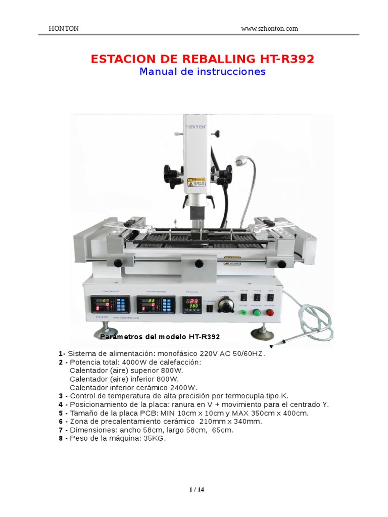 HT-R392 BGA Rework Station Updated From HT-R390