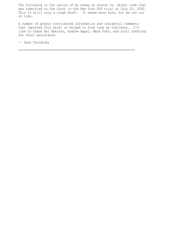Object Code | PDF
