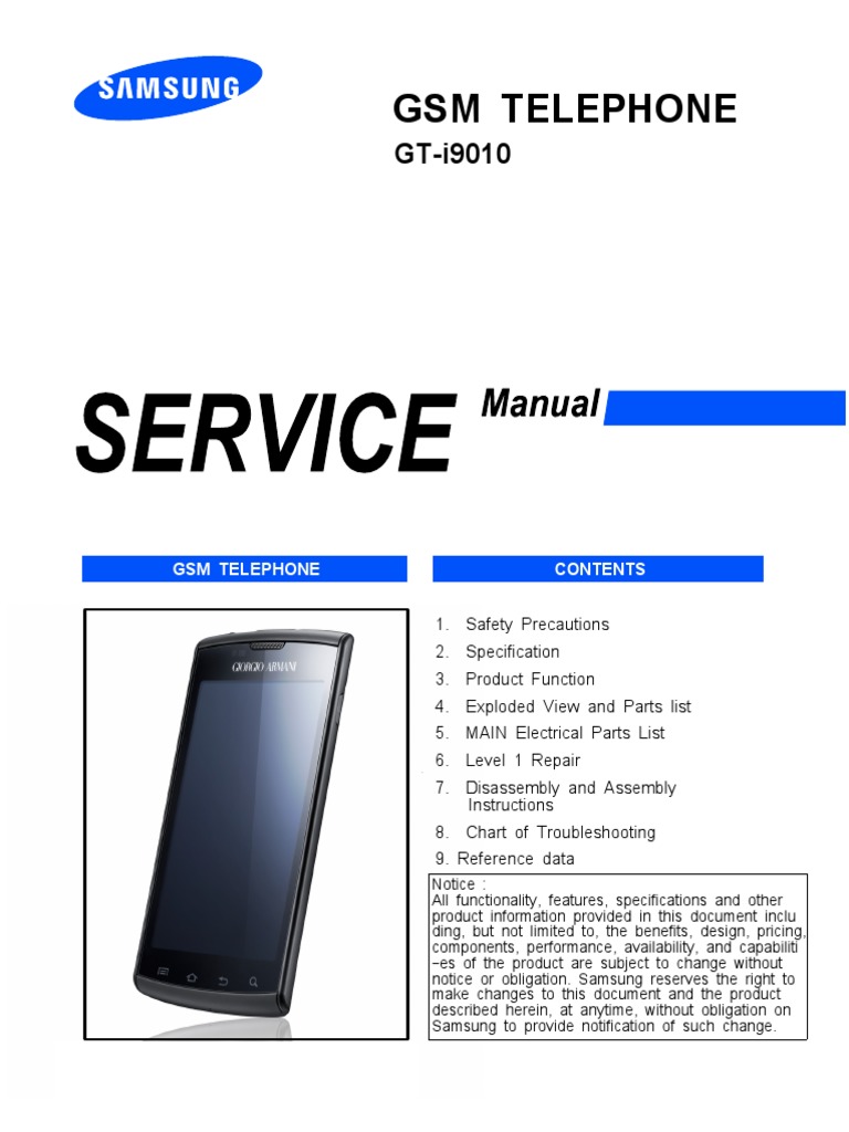 Samsung i897-i9010 service manual and schematics.pdf | Electrostatic  Discharge | Electrical Connector