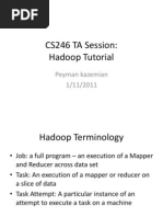 CS246 TA Session: Hadoop Tutorial: Peyman Kazemian 1/11/2011