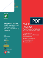 Brochure Di Presentazione Dell'edizione 2013 Dell'università Estiva