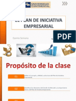 EL PLAN DE INICIATIVA EMPRESARIAL - 5ta. SEMANA PDF