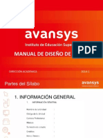 Manual de Diseño de Silabo 2014-1 - AVANSYS