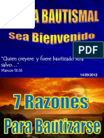 BAUTISMO - 7 Razones para Bautizarse