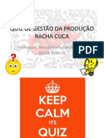 Gestão da Produção Quiz: Fluxogramas, Processos e Projeto de Produtos