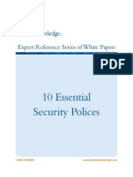10 Essential Security Policies