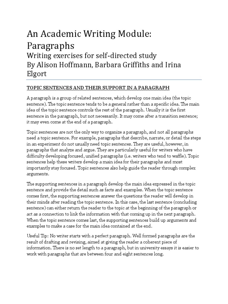 Mastering Paragraph Structure and Writing | PDF | Essays | Paragraph
