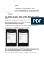 Project Specifications: Project Name: Mobile Application For Result Declaration in IGDTUW