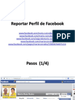 Reportar Perfil de Facebook