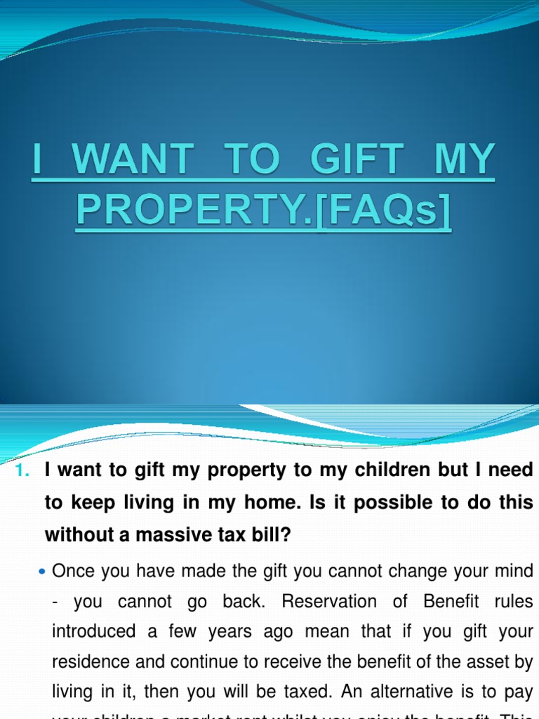 Can i Gift My Property Trust Law Deed Free 30day Trial Scribd