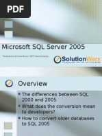 SQL SERVER 2005 Presentation