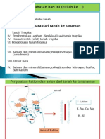 Tanah Tropika dan Unsur Hara