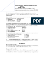 Exercícios e Respectivas Resoluções - Leasing